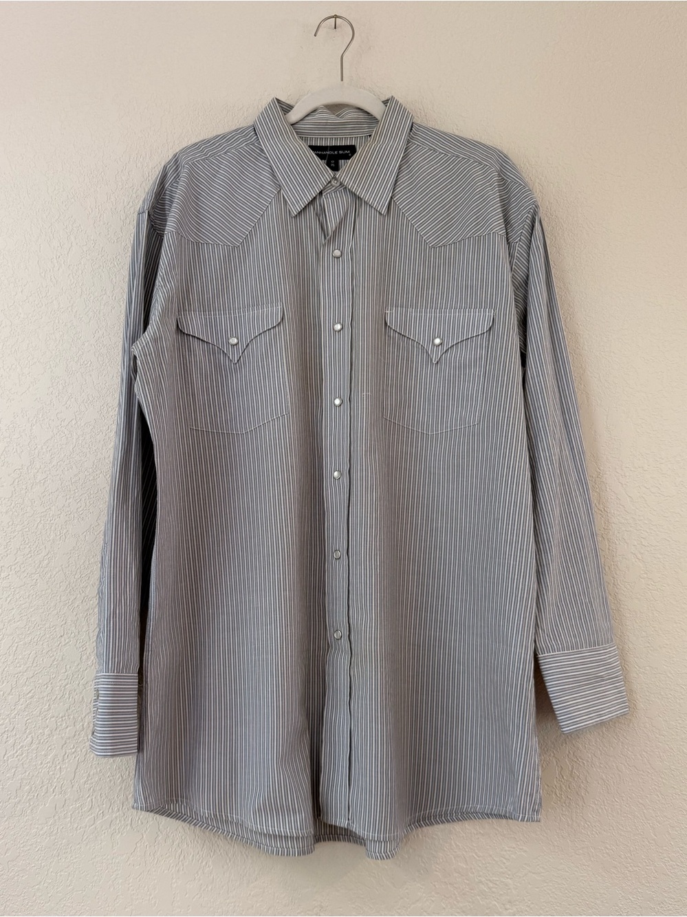 Panhandle Slim Western Stripe pearl snap shirt